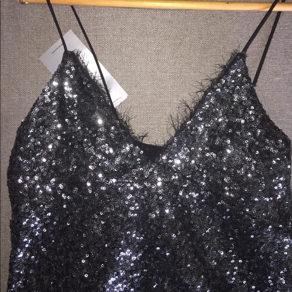 Zara Dresses & Skirts - Zara Sequin Slip Dress 👗